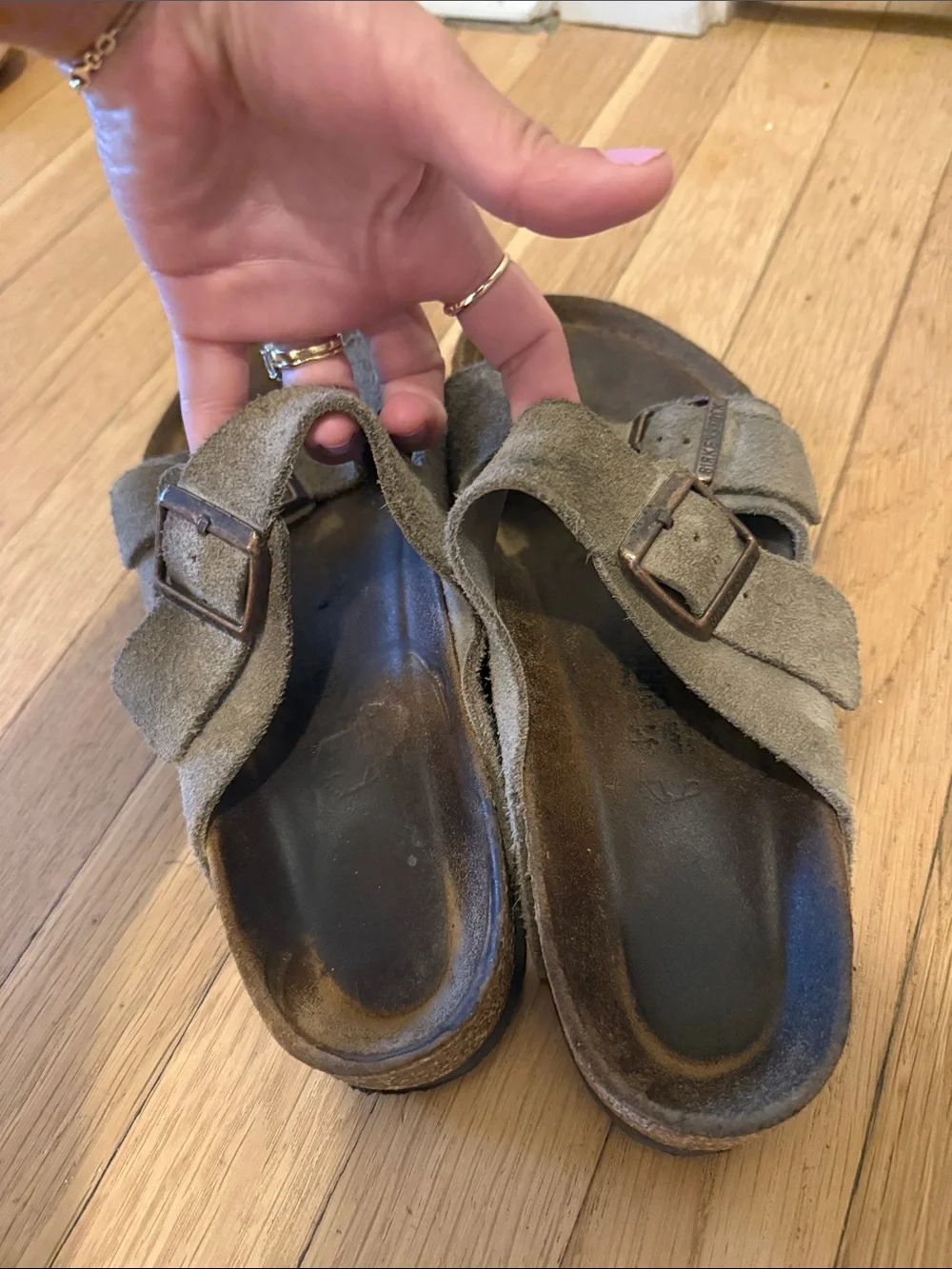 Men’s Birkenstock Arizona Slide Sandals - Taupe